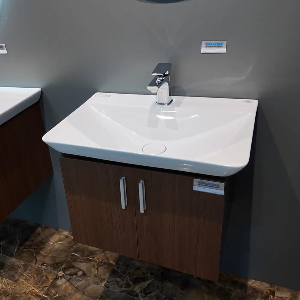 Chậu lavabo đặt bàn Viglacera CB70