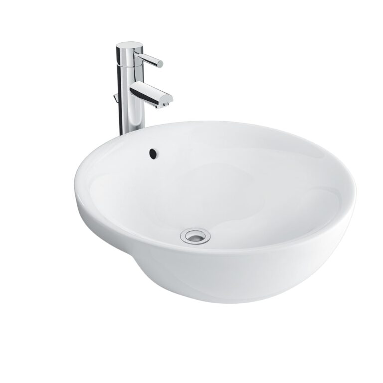 Chậu rửa mặt lavabo bán âm INAX AL-333V (AL333V) men Aqua Ceramic