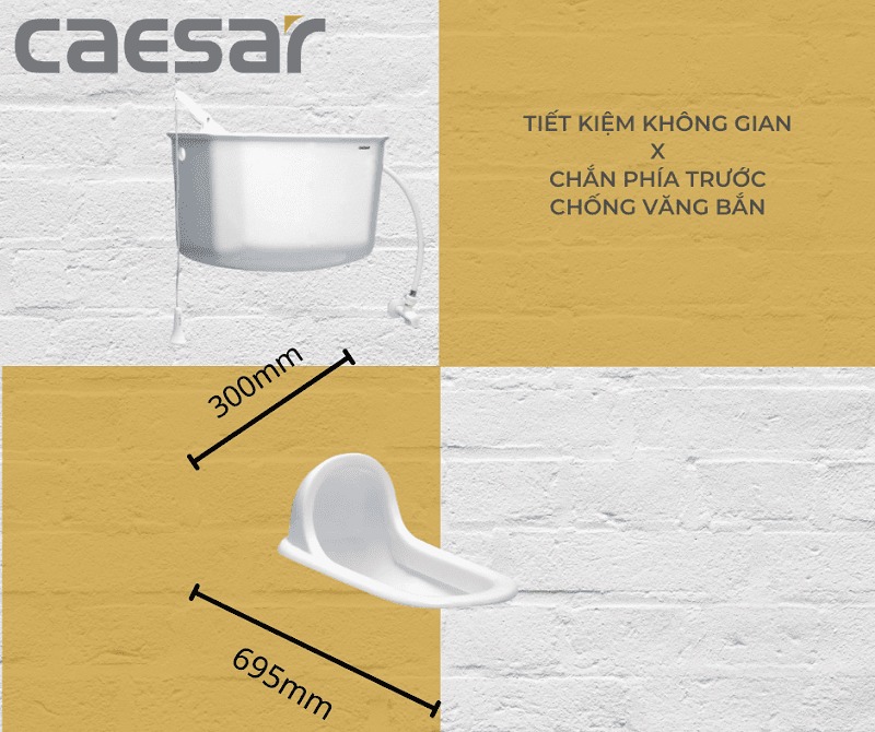 Bồn cầu xí xổm Caesar CS1230