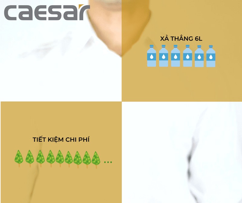 Bồn cầu xí xổm Caesar CS1230