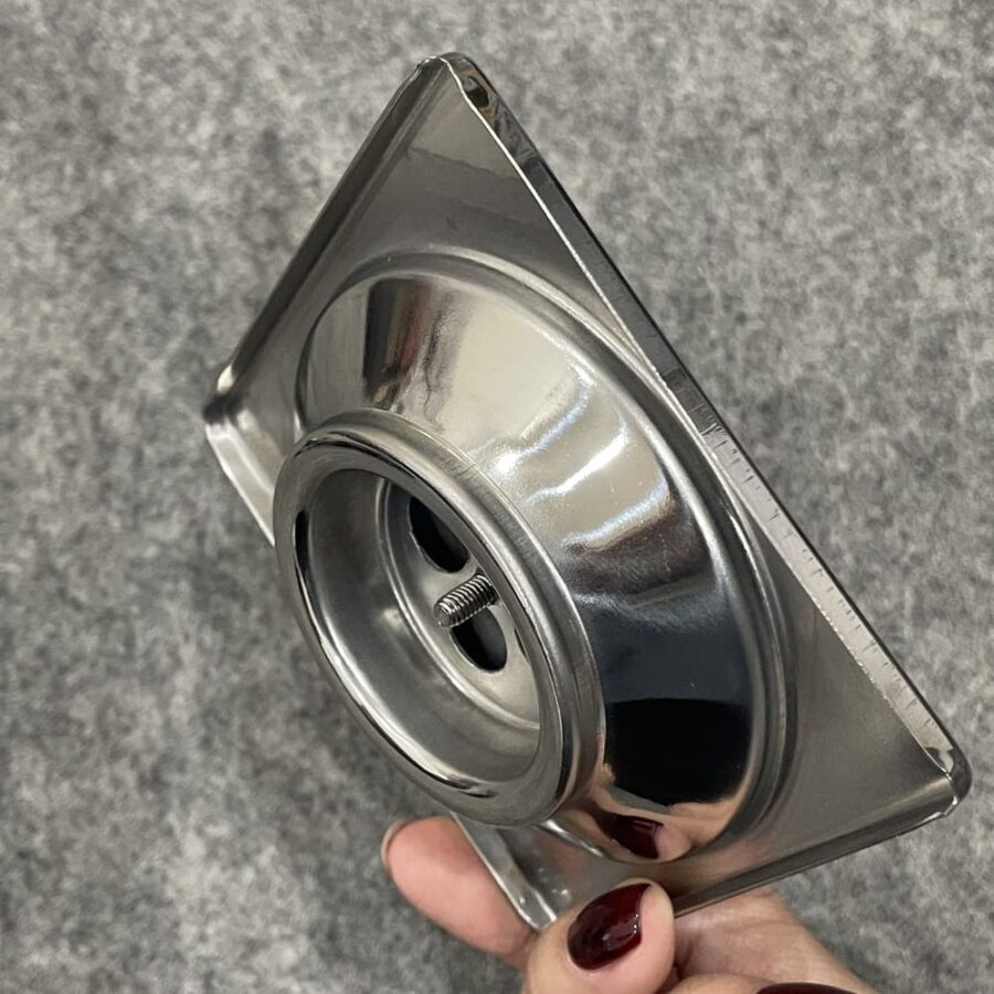 Phễu thoát sàn inox 304 9x9cm φ60 Caesar F2222
