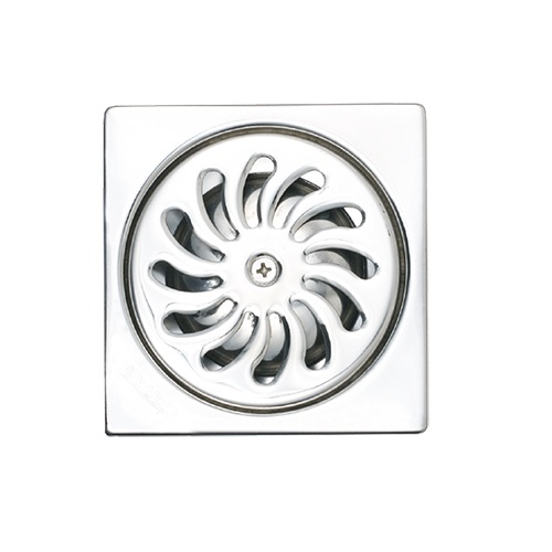 Phễu thoát sàn inox 304 9x9cm φ60 Caesar F2222