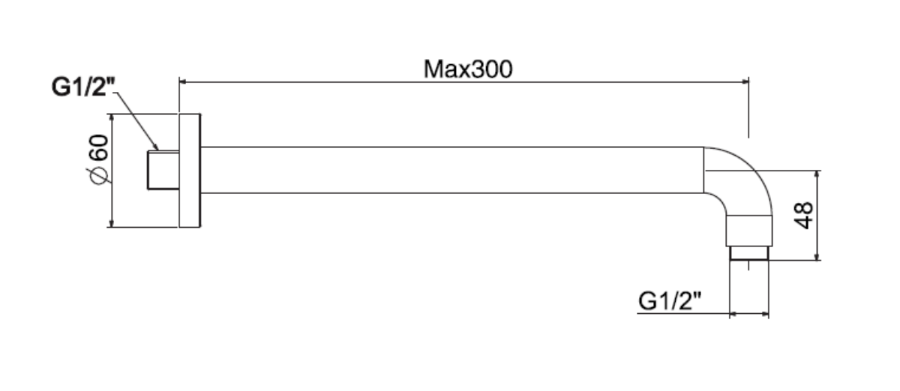 Thanh nối đầu sen American Standard FFAS9909 gắn tường EasySET
