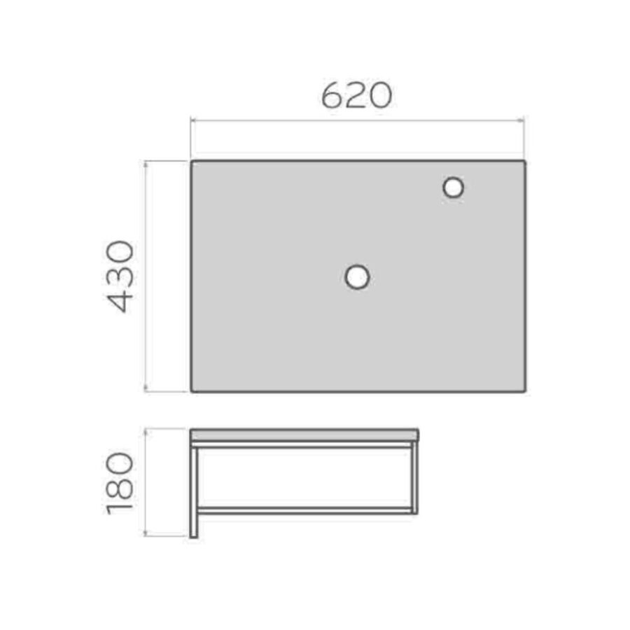 Kệ để lavabo mặt đá nhân tạo Kanly FW06.02