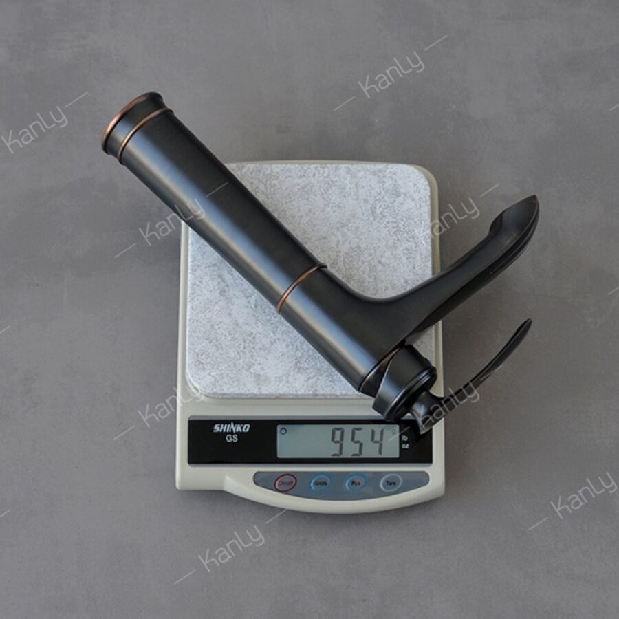 Vòi chậu lavabo nóng lạnh bằng đồng Kanly GCA41B