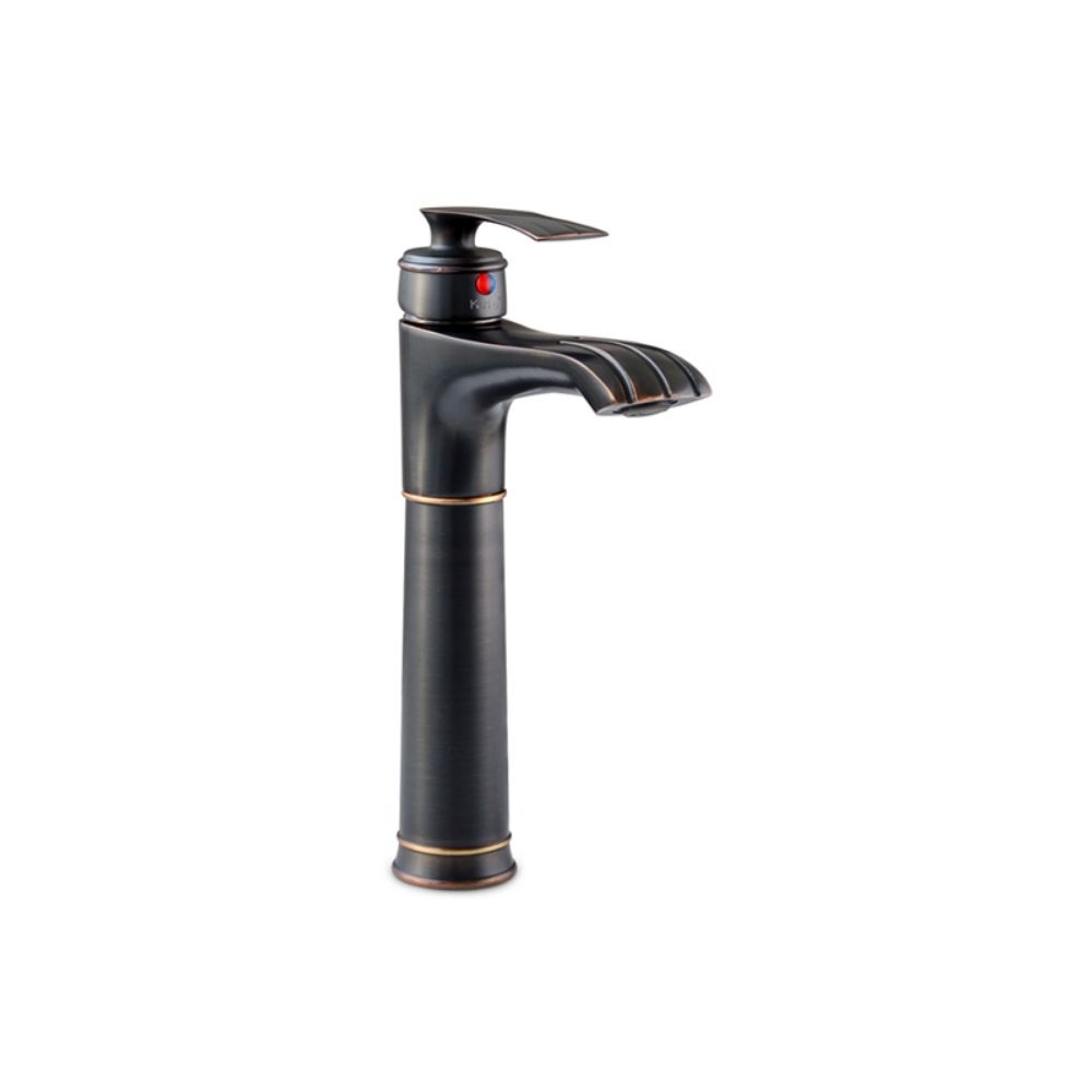 Vòi chậu lavabo nóng lạnh bằng đồng Kanly GCA41B