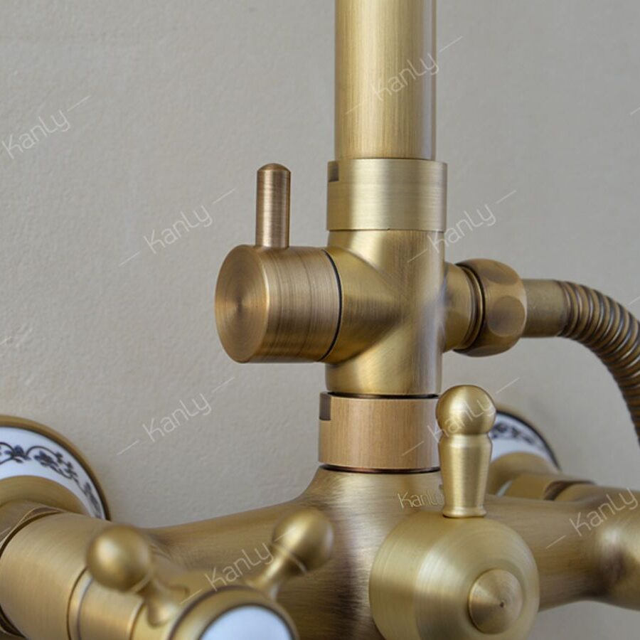 Sen cây tắm đứng nóng lạnh bằng đồng Kanly GCS19