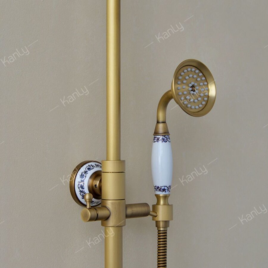 Sen cây tắm đứng nóng lạnh bằng đồng Kanly GCS19