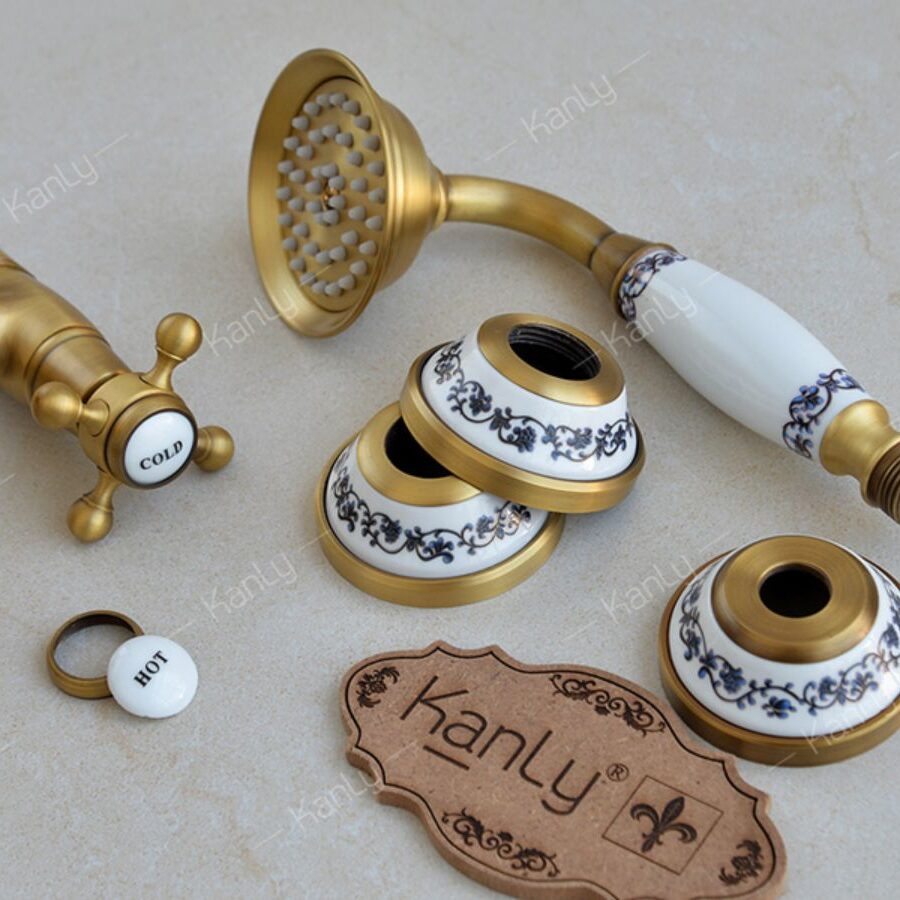 Sen cây tắm đứng nóng lạnh bằng đồng Kanly GCS19