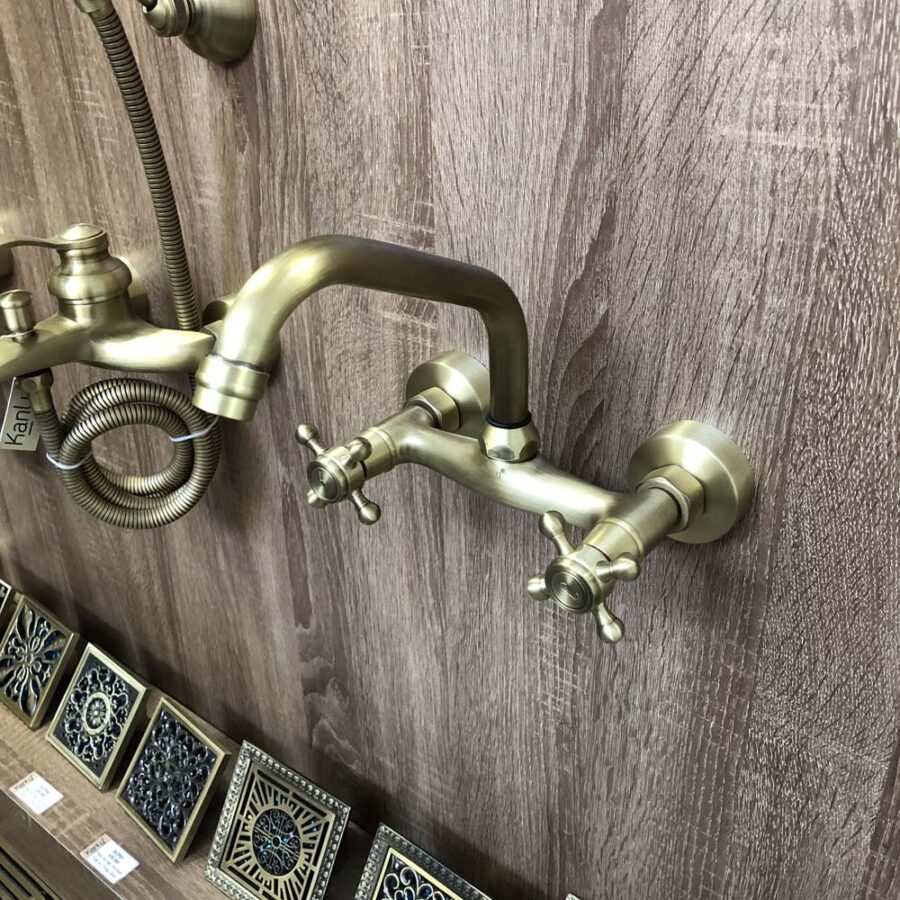 Vòi rửa chén bát nóng lạnh bằng đồng Kanly GCT05