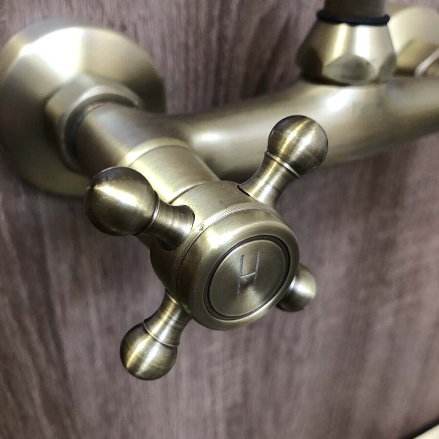 Vòi rửa chén bát nóng lạnh bằng đồng Kanly GCT05