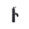 Vòi chậu lavabo nóng lạnh bằng đồng Kanly GCV02B