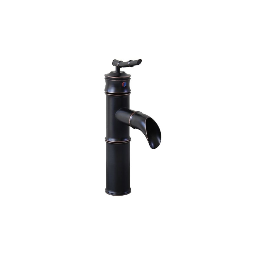 Vòi chậu lavabo nóng lạnh bằng đồng Kanly GCV02B