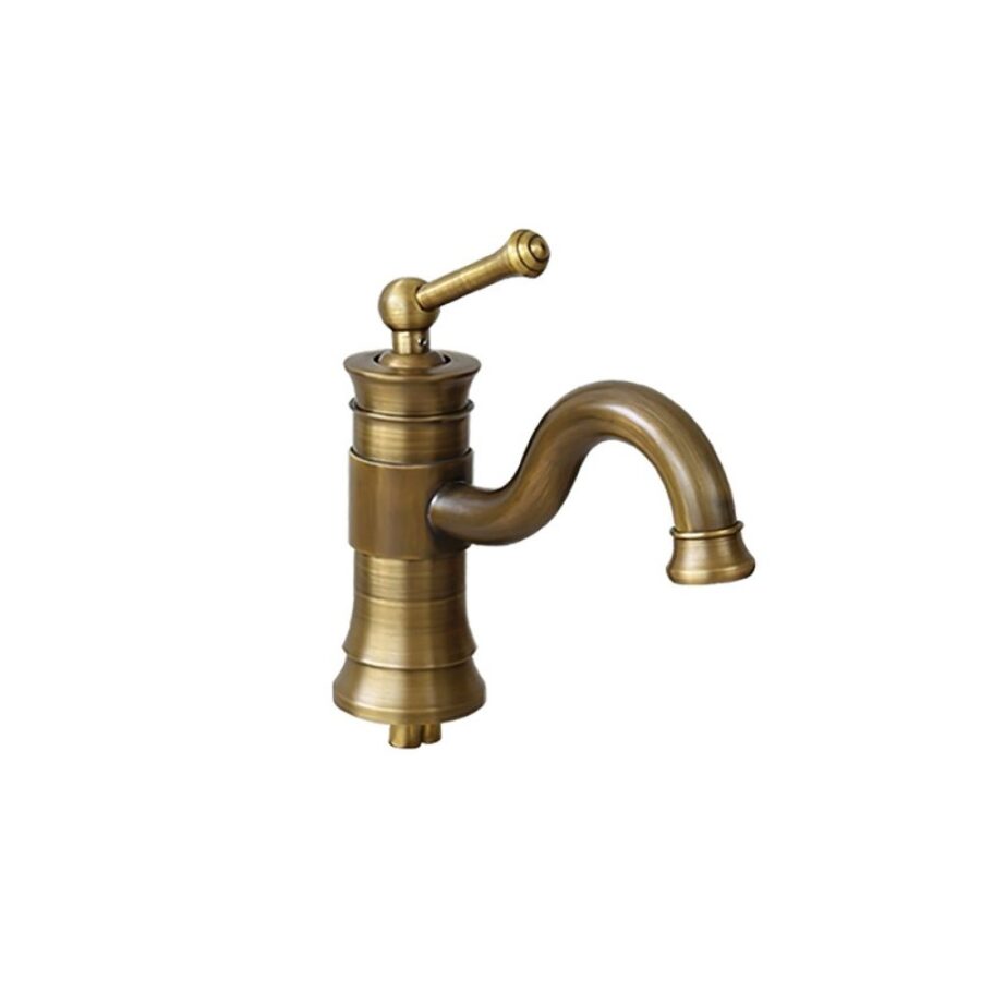 Vòi chậu lavabo nóng lạnh bằng đồng Kanly GCV16