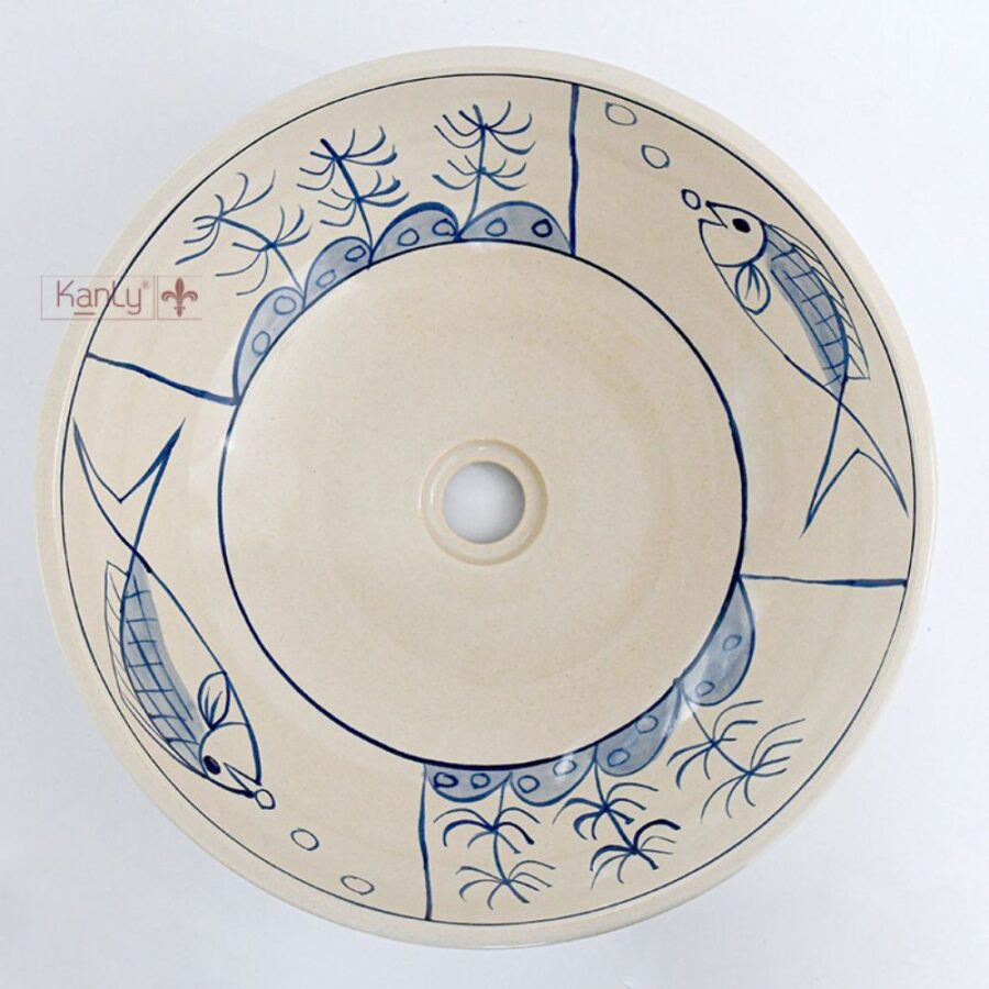 Chậu lavabo đặt bàn Kanly gốm mỹ thuật GV102