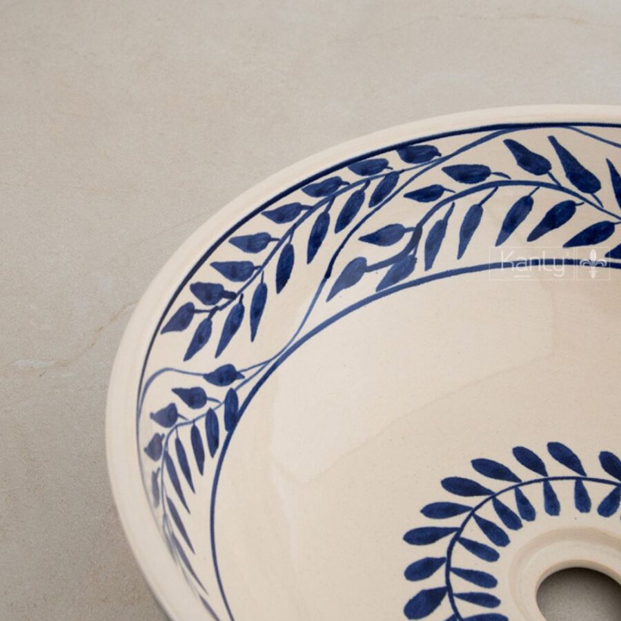 Chậu lavabo đặt bàn Kanly gốm mỹ thuật GV109