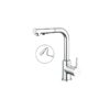 Vòi bếp dây rút nóng lạnh Caesar K915C