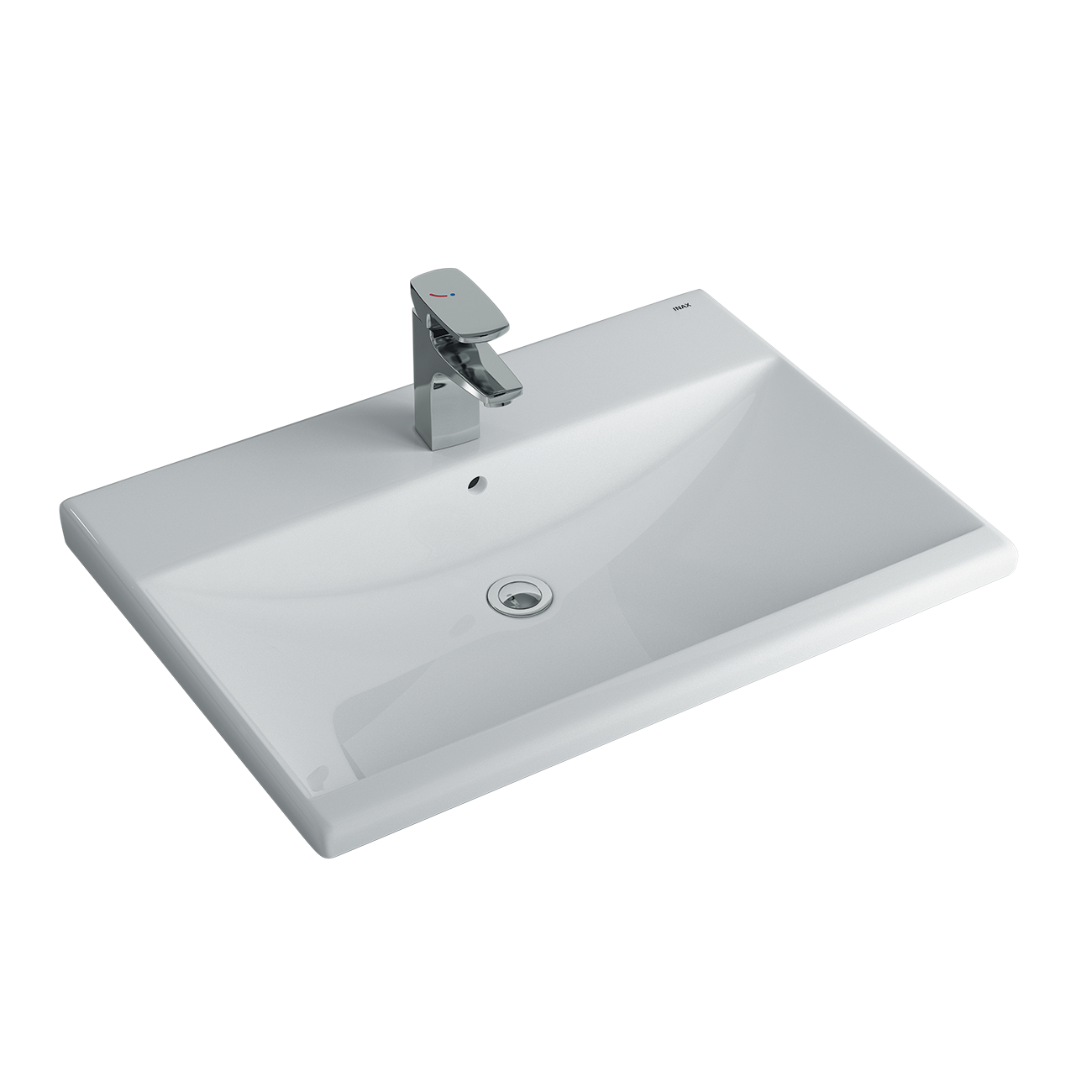 Chậu lavabo dương vành INAX L-2397V (L2397V) (L-2397VFC)