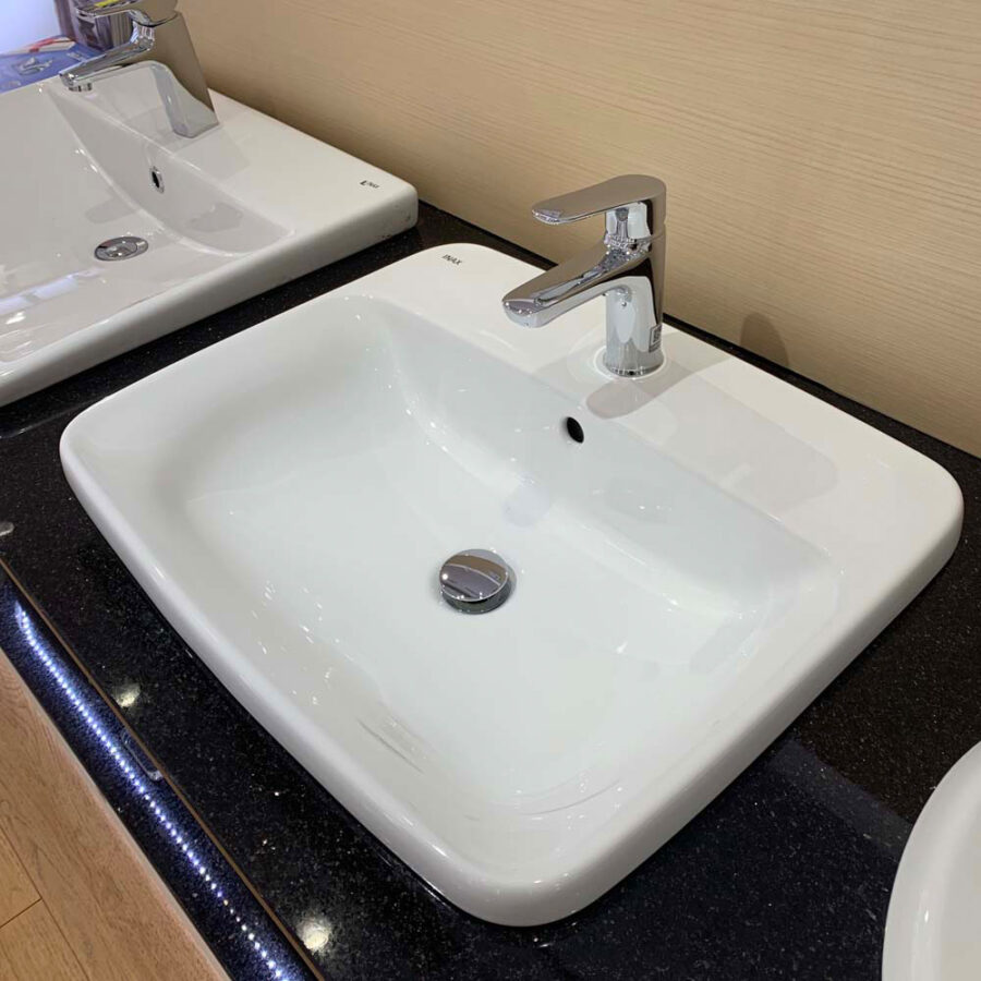 Chậu lavabo dương vành INAX L-2398V (L2398V) (L-2398VFC)