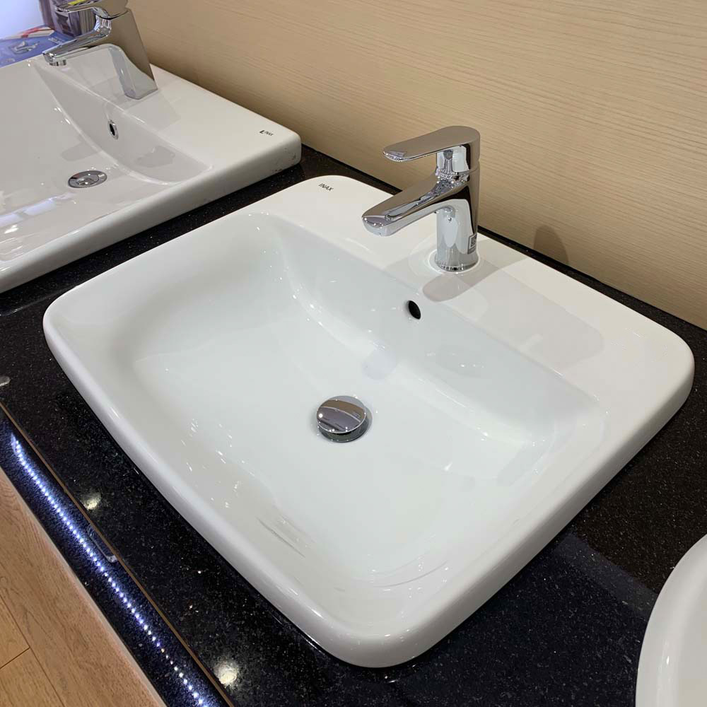 Chậu lavabo dương vành INAX L-2398V (L2398V) (L-2398VFC)