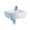 Chậu rửa lavabo treo tường đặt góc Caesar L2014