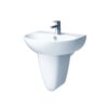 Chậu rửa lavabo treo tường chân lửng Caesar L2150+P2443 (L2150S+P2443)