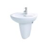 Chậu rửa lavabo treo tường chân lửng Caesar L2220+P2443