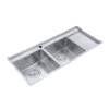 Chậu chén Inox 304 2 hộc 110x48cm Luxta LC11048-3.0