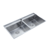 Chậu chén Inox 304 2 hộc 96x48cm Luxta LC9648-3.0
