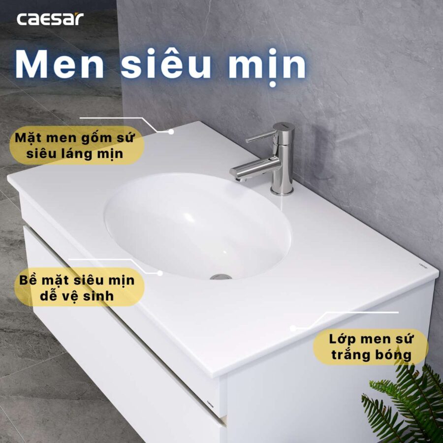 Chậu lavabo dương vành Caesar LF5026