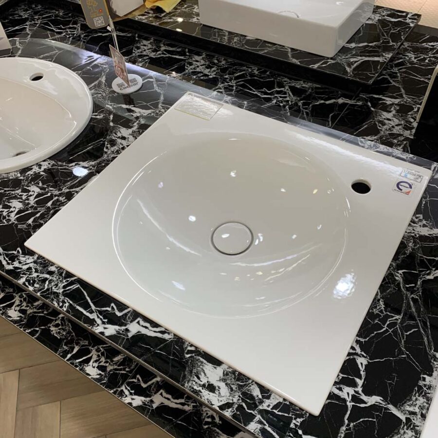 Chậu lavabo dương vành Caesar LF5038