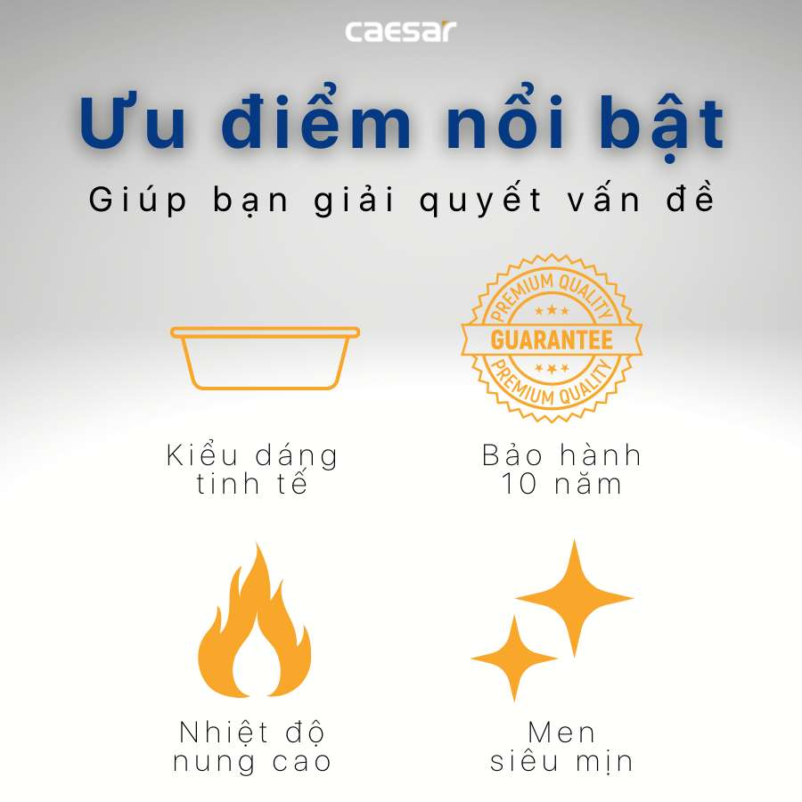 Chậu lavabo đặt bàn Caesar LF5257