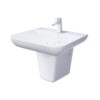 Chậu lavabo treo tường chân lửng Caesar LF5370 + PF2463