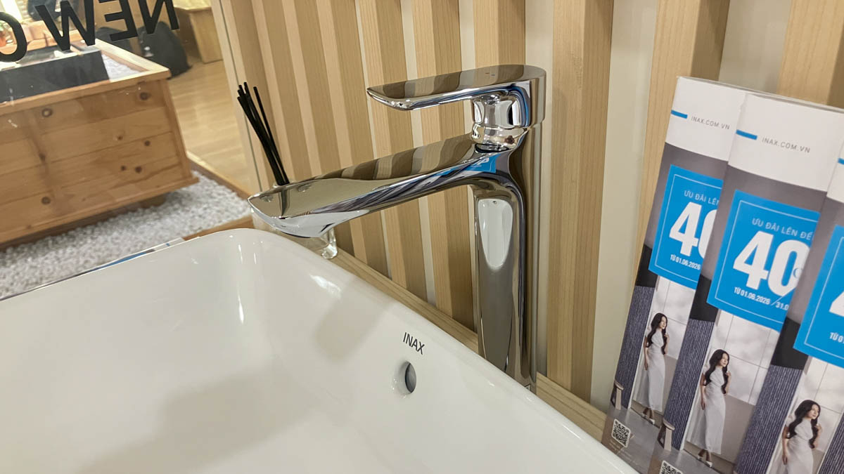 Vòi chậu lavabo nóng lạnh INAX LFV-612SH (LFV612SH)