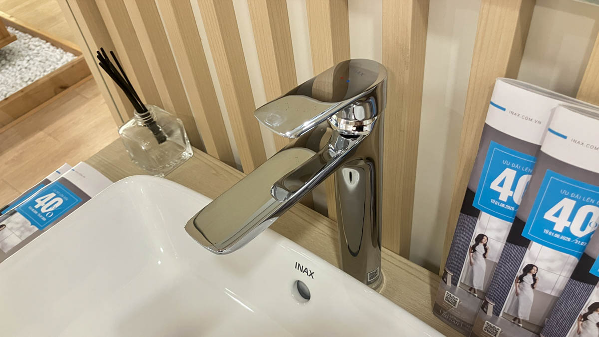 Vòi chậu lavabo nóng lạnh INAX LFV-612SH (LFV612SH)