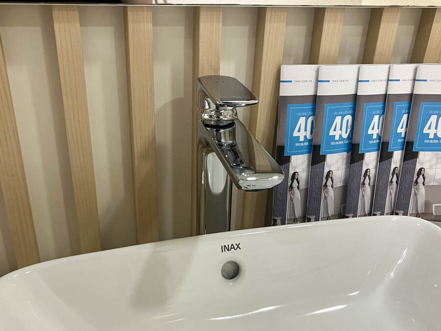 Vòi chậu lavabo nóng lạnh INAX LFV-612SH (LFV612SH)