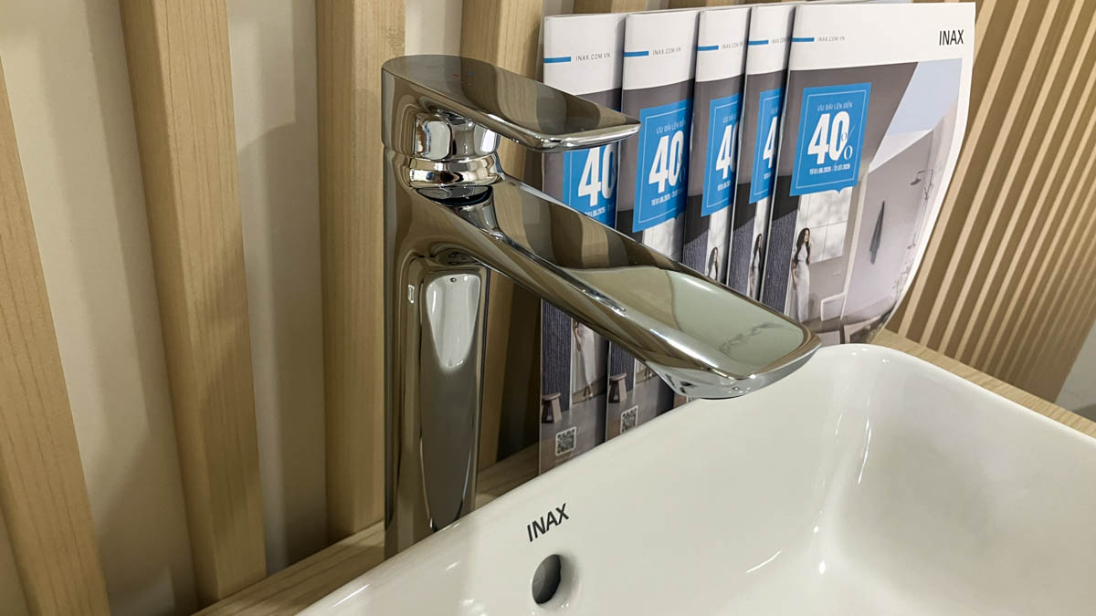 Vòi chậu lavabo nóng lạnh INAX LFV-612SH (LFV612SH)