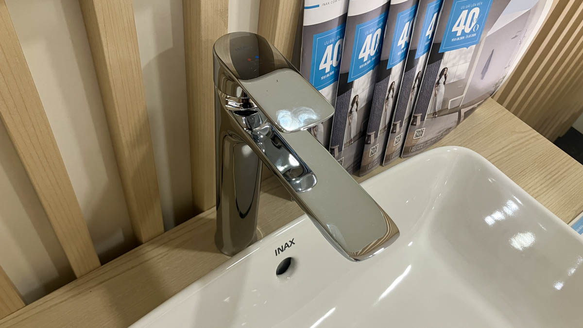 Vòi chậu lavabo nóng lạnh INAX LFV-612SH (LFV612SH)