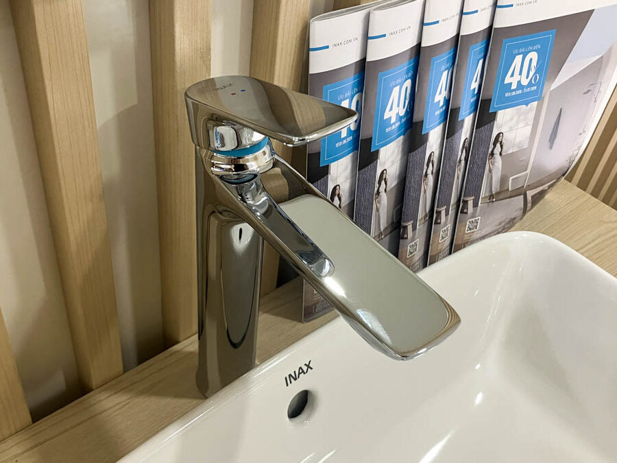 Vòi chậu lavabo nóng lạnh INAX LFV-612SH (LFV612SH)