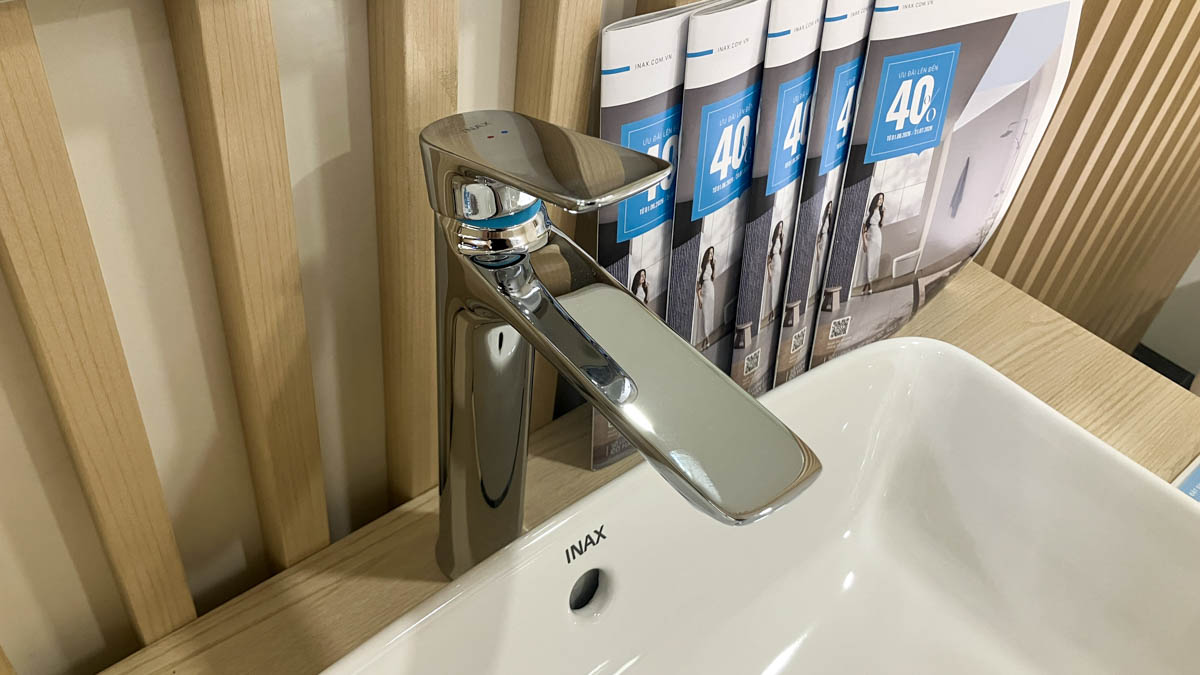 Vòi chậu lavabo nóng lạnh INAX LFV-612SH (LFV612SH)