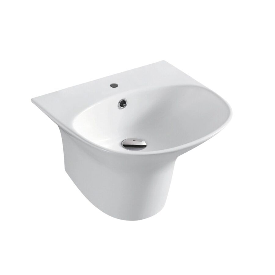 Chậu rửa mặt lavabo treo tường Luxta LL-102B liền khối