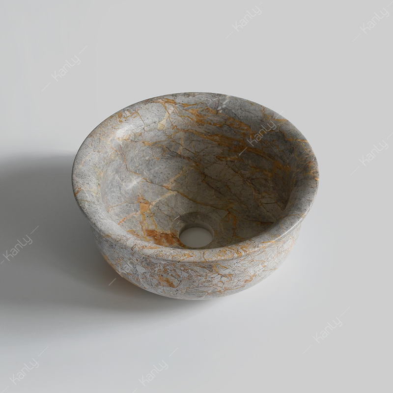 Chậu lavabo đặt bàn Kanly mini đá Marble MAR61V