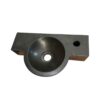Chậu lavabo treo tường Kanly đá basalt MAR6M012