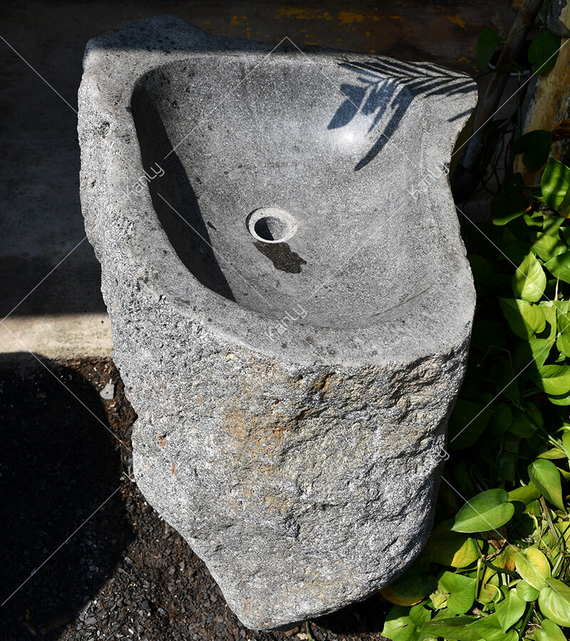 Chân đá cuội nguyên khối để lavabo đặt bàn Kanly MAR75i