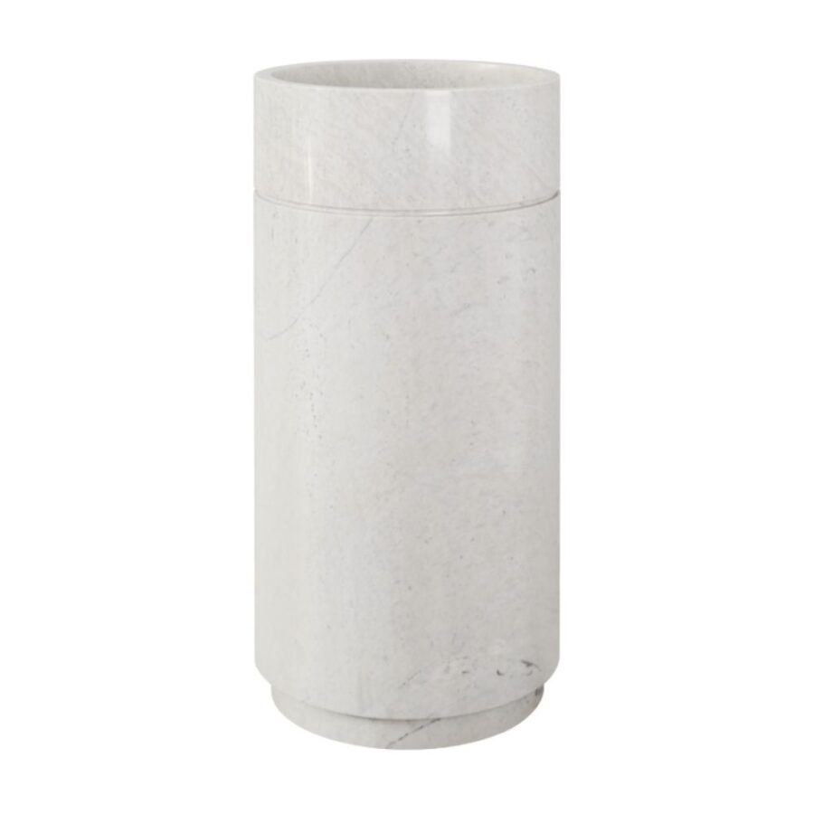 Chậu lavabo trụ đứng Kanly đá marble MAR83CV