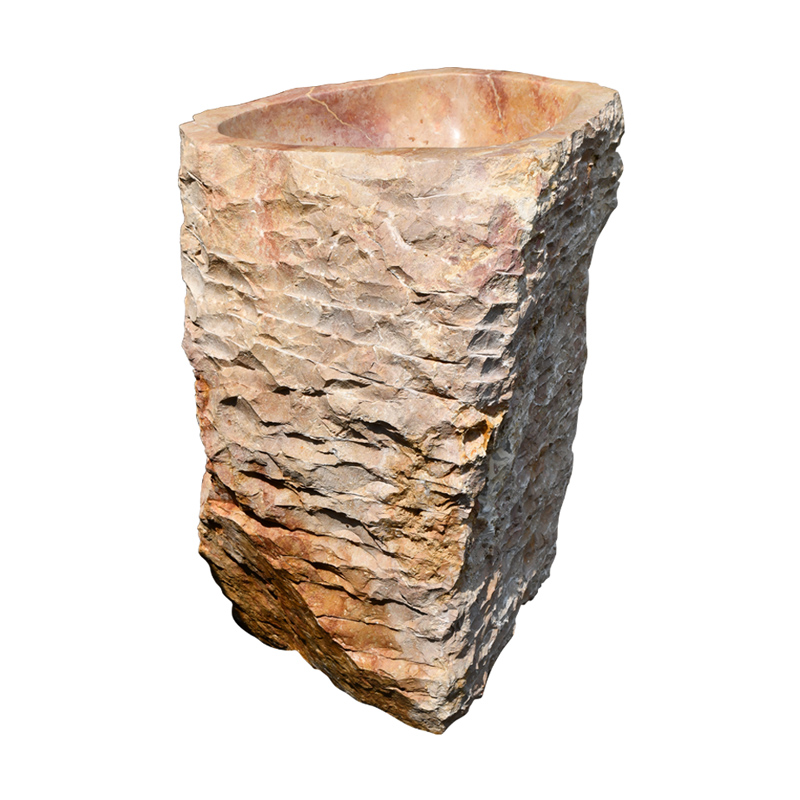 Chậu rửa lavabo trụ đứng Kanly đá Marble MAR84i