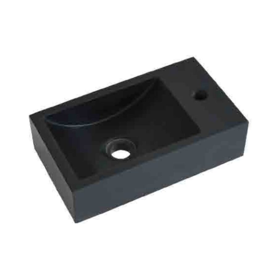 Chậu lavabo treo tường Kanly đá basalt MAR9M03