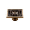 Phễu thoát sàn bằng đồng 10x10cm Kanly GCP01
