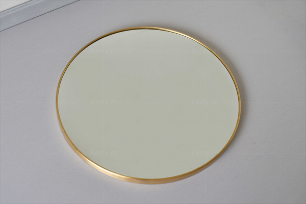 Gương soi khung bằng đồng 50x70cm Kanly PK11.01