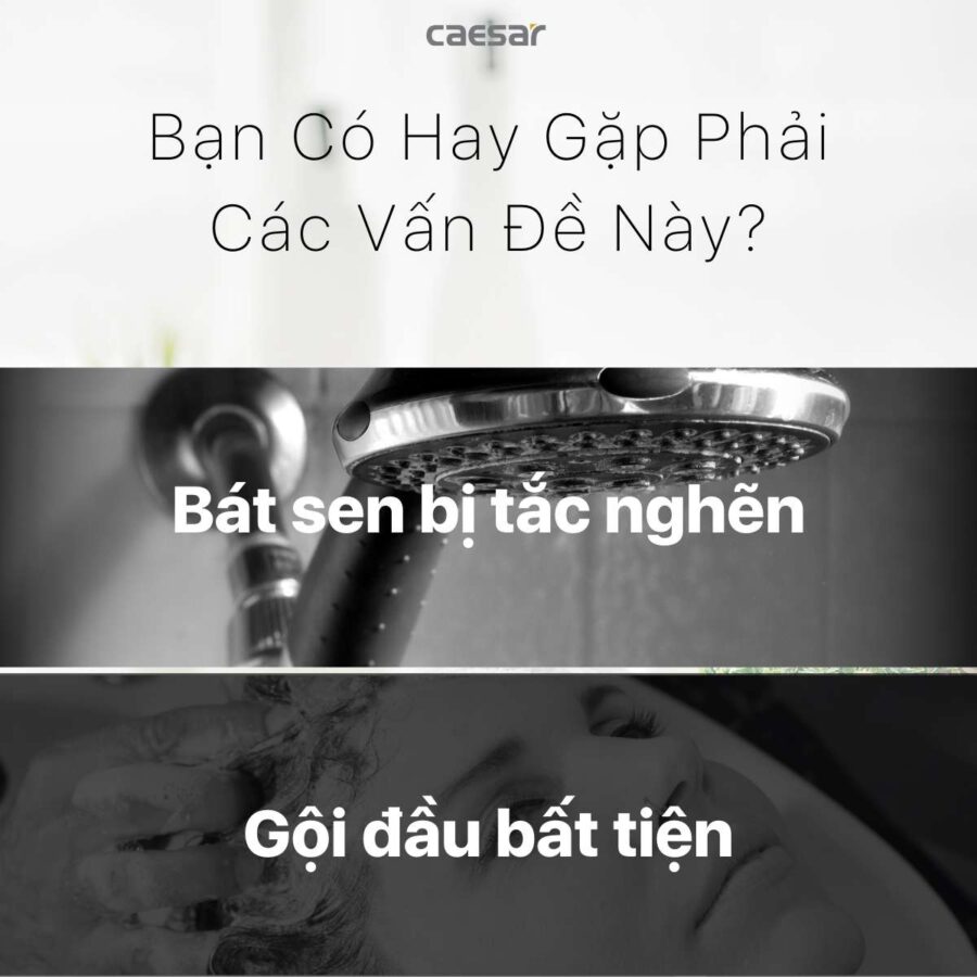 Tay sen tắm 3 chế độ Caesar SH237V